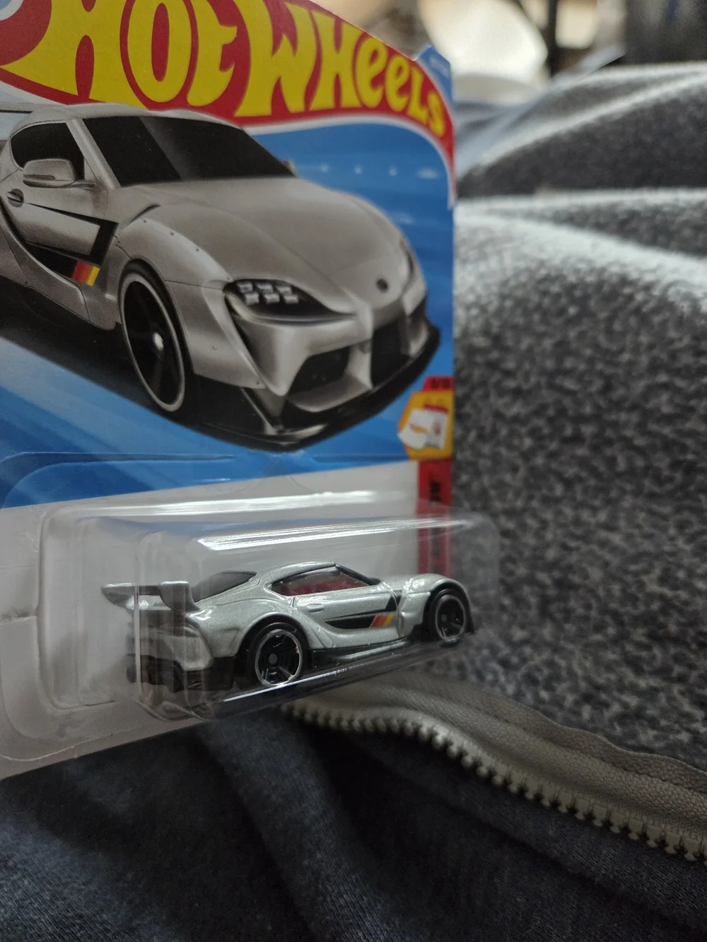 Hot Wheels Silver Sports Car Toy - Die-Cast Racing Vehicle